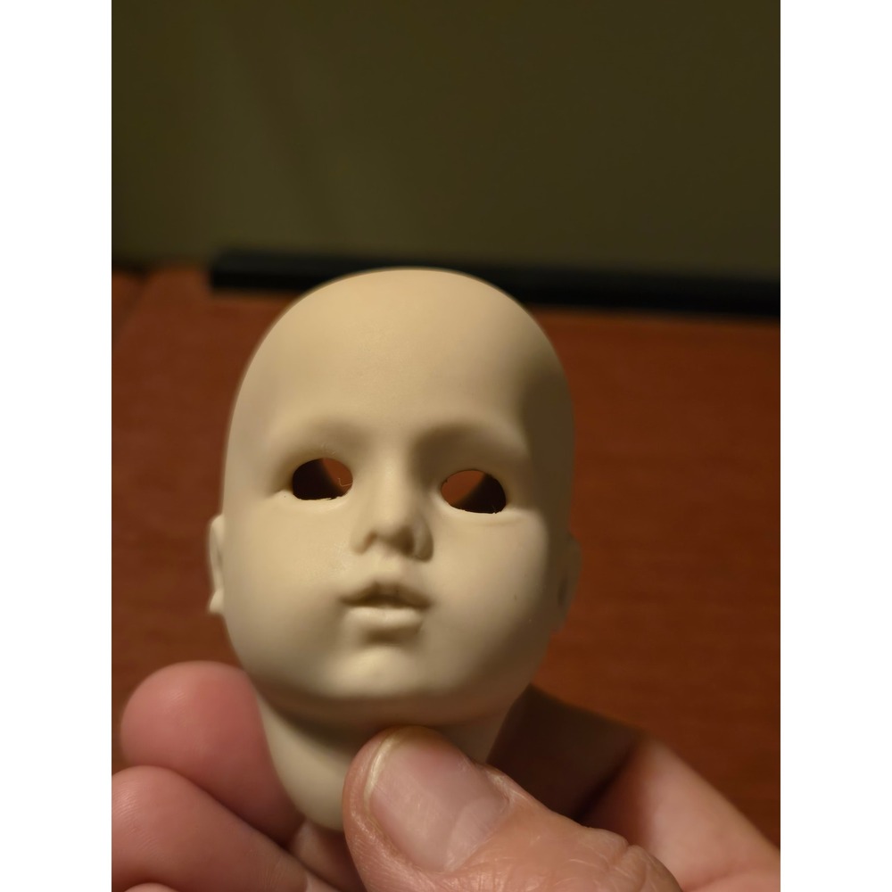 Vintage 1986 Bettina‎ S-1652 Porcelain Doll Head Bisque Blank for Doll Making